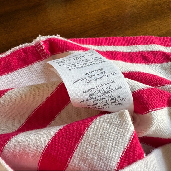 J. Crew Red and White Striped Top - Picture 3 of 6
